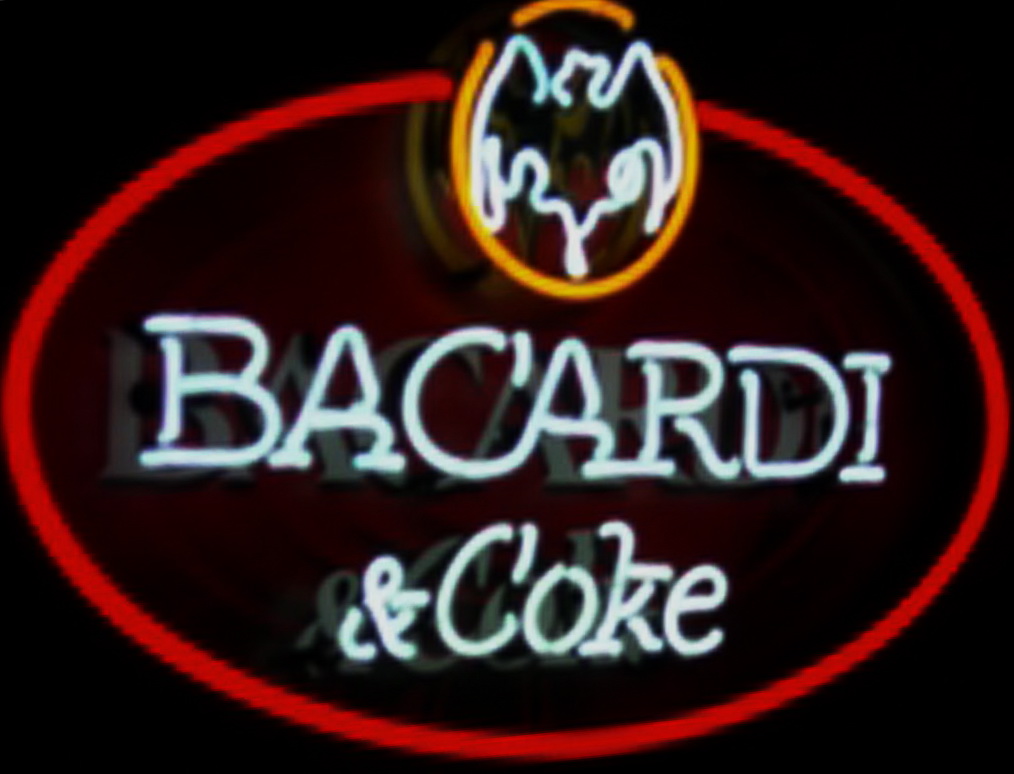 Bacardi and Coke Neon Sign
